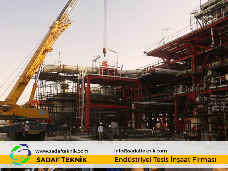 Pars gaz sahasında mekanik, borulama işleri